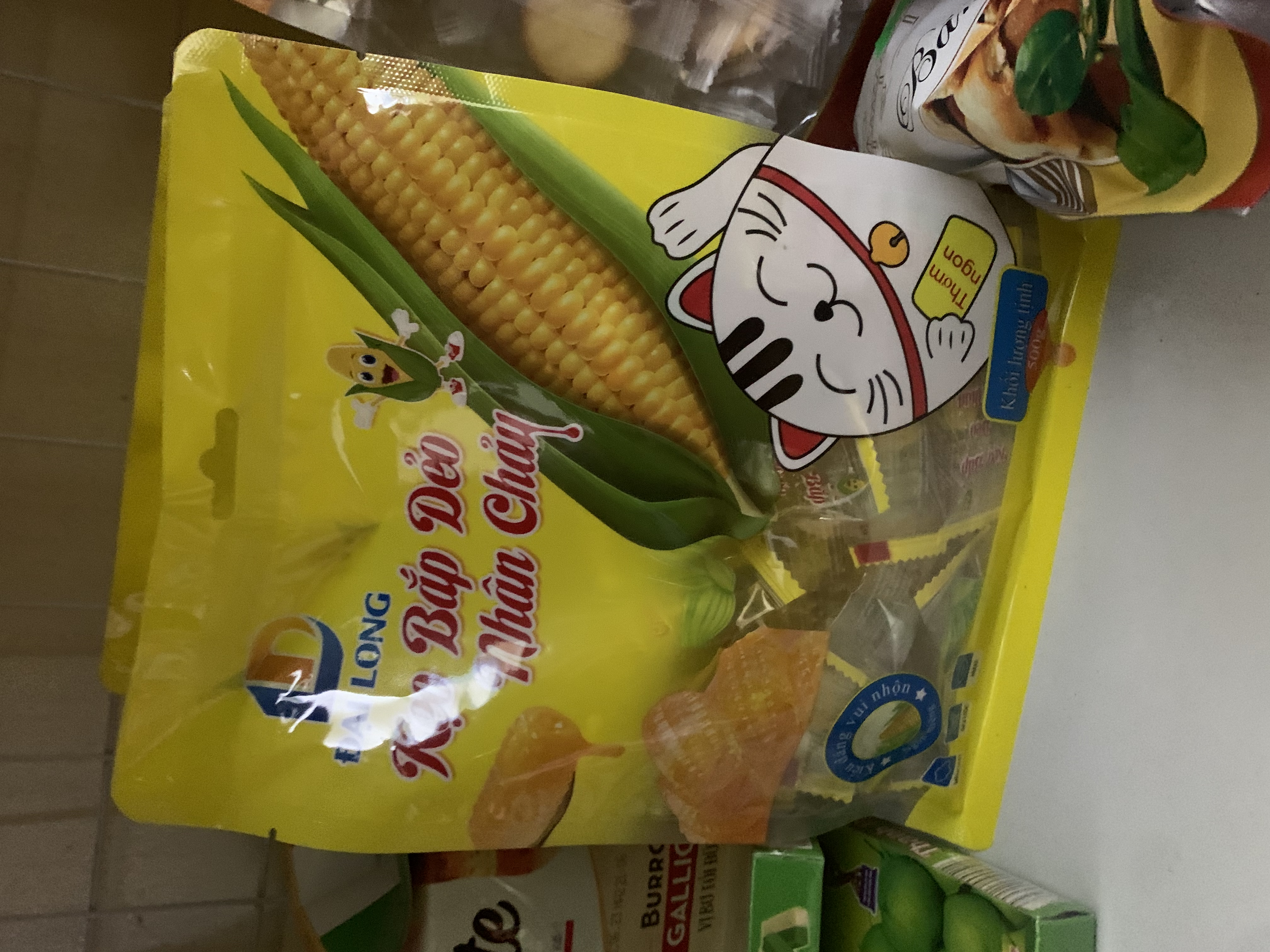 Kẹo bắp dẻo nhân chảy đại long