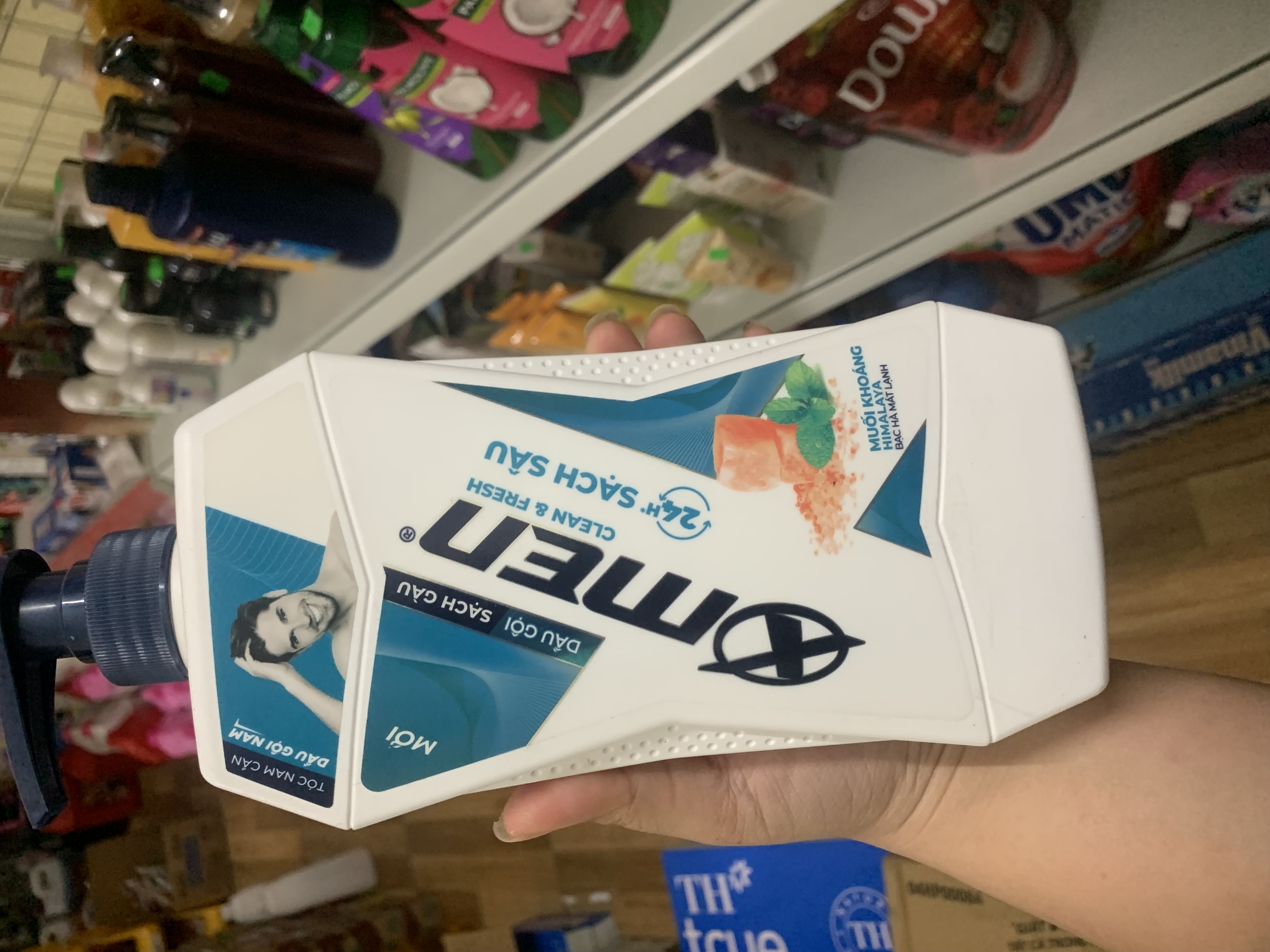 dầu gội Xmen vị muối khoáng himalaya bạc hà mát lạnh